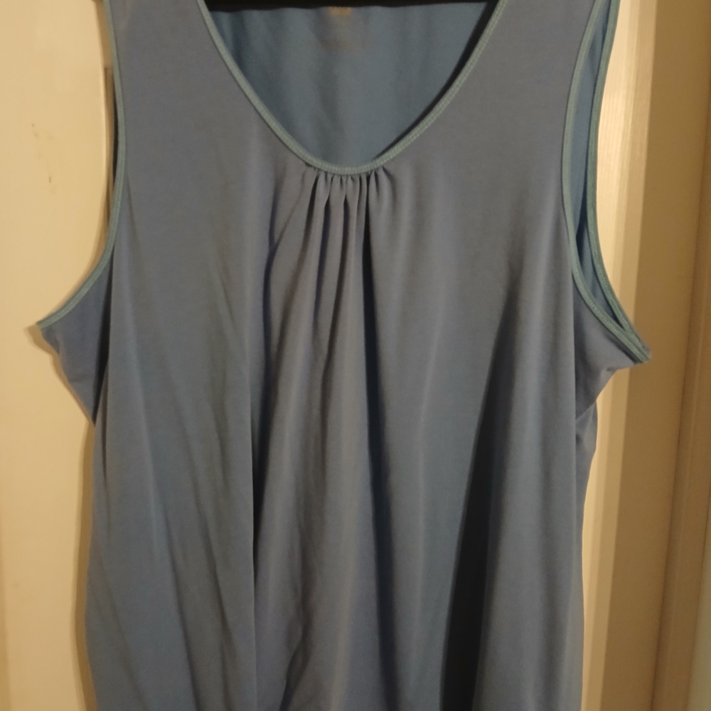 Women's Blue Sleeveless Top